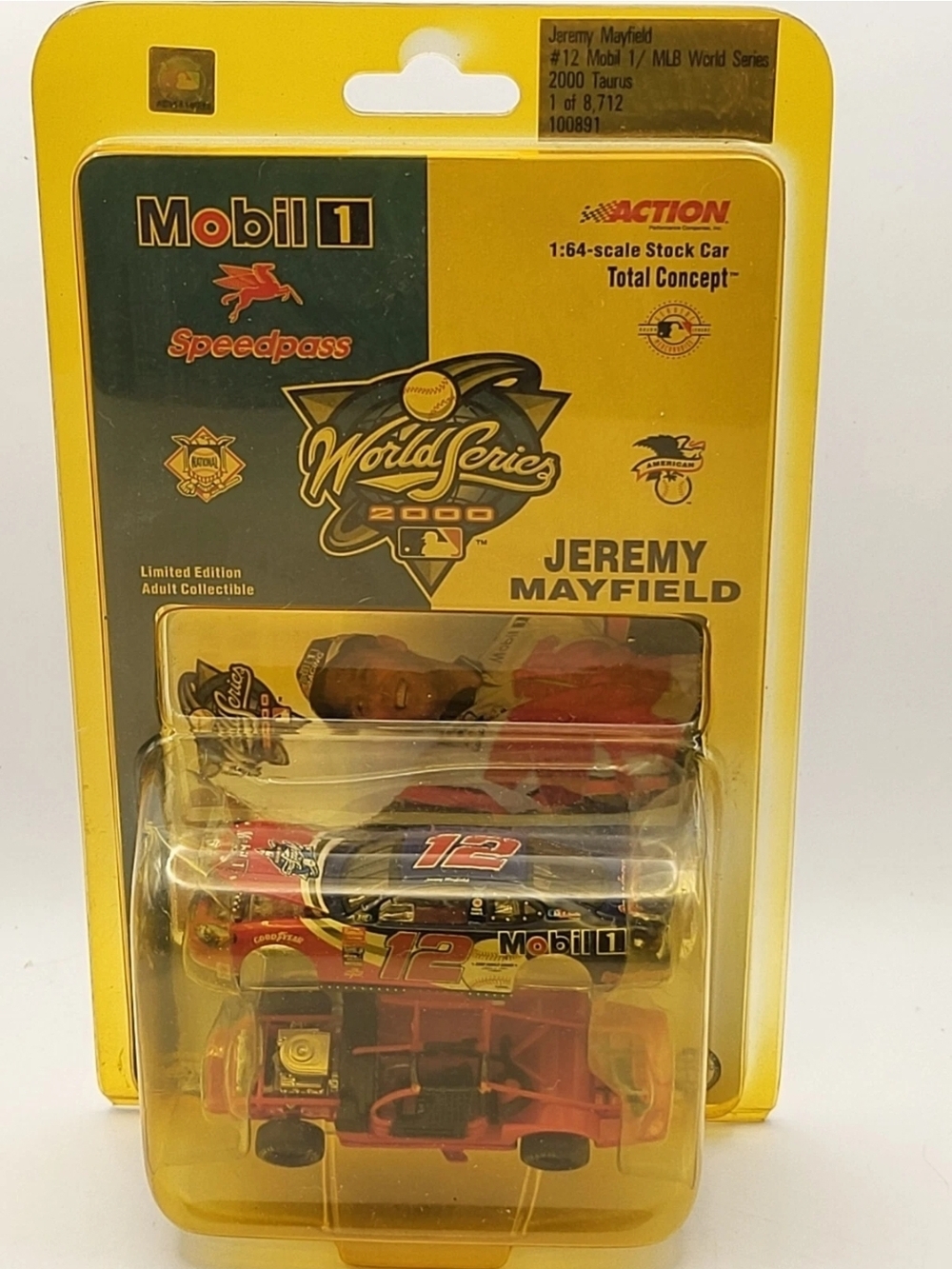 Action 2000 Ford NASCAR Jeremy Mayfield #12 Mobil 1 MLB World Series 2000 T23
